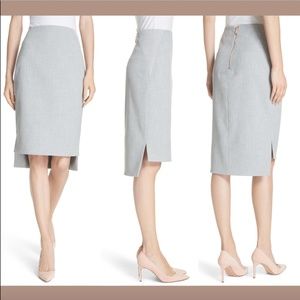 NWT $189 Ted Baker Working Title Daizis‎ Step Hem Pencil Skirt [ SZ 0 TB ]